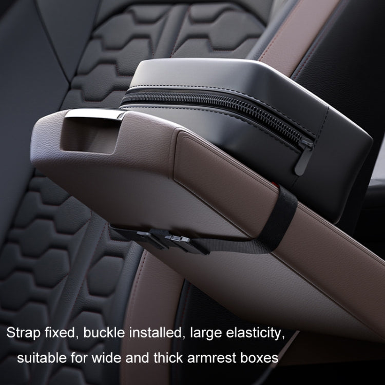 Car Seat Armrest Tissue Box Sun Visor Seat Back Hanging Paper Bag(Gray) by buy2fix