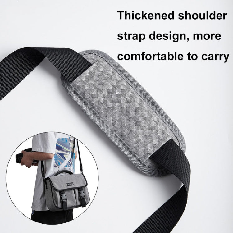 Baona BN-H017 Photography SLR / Micro Single Cross-Body Camera Storage Bag, Color: L Gray - Strap Satchel by Baona | Online Shopping UK | buy2fix