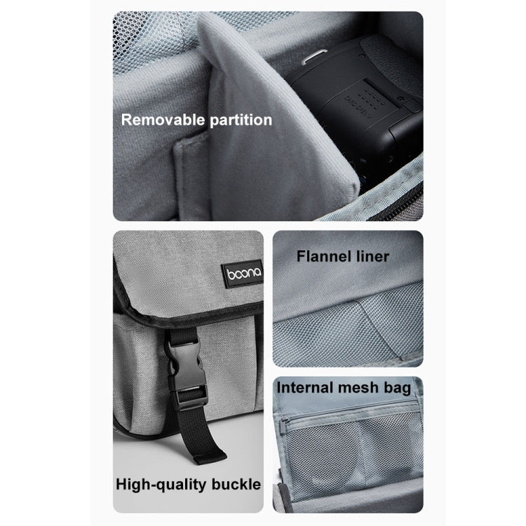 Baona BN-H017 Photography SLR / Micro Single Cross-Body Camera Storage Bag, Color: L Black - Strap Satchel by Baona | Online Shopping UK | buy2fix