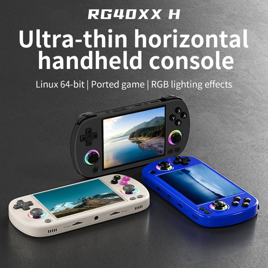 ANBERNIC RG40XXH WIFI Wireless Joystick Pocket Console HDMI Connection TV Online Sparring Game Console 128G(Blue) - Pocket Console by ANBERNIC | Online Shopping UK | buy2fix