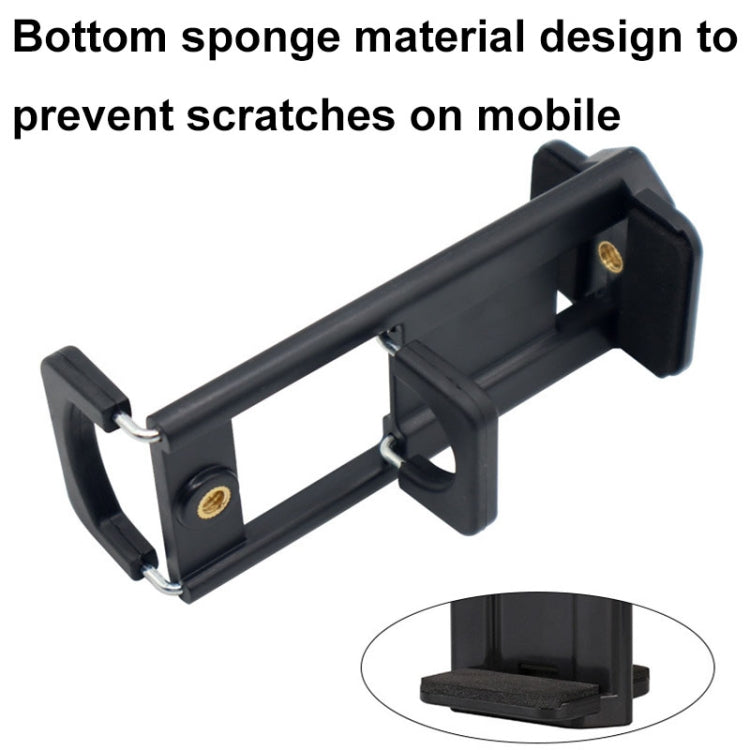 Desktop Live Dual-purpose Mobile Phone Holder Photography Tripod Tablet Clamp(Black) - Desktop Holder by buy2fix | Online Shopping UK | buy2fix