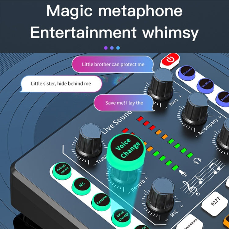 M8 Recording And Singing Live Bluetooth Sound Card Set, Color: Black+Black Cantilever Earphone by buy2fix