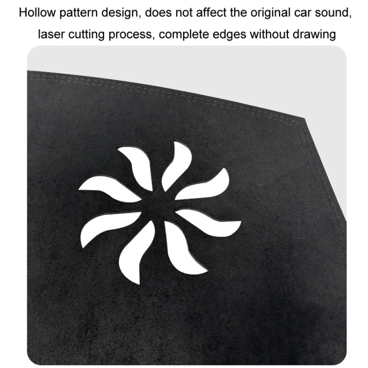 For 2024 Tesla Model Y Dashboard Car Suede Light-Proof Pad by buy2fix