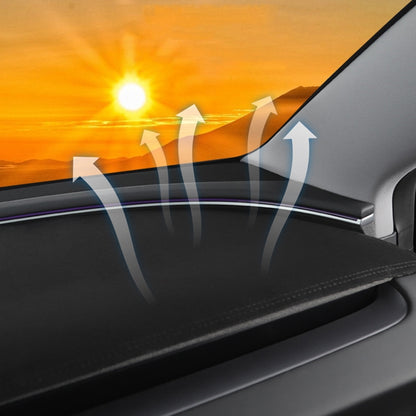 For 2024 Tesla Model 3 Dashboard Car Suede Light-Proof Pad by buy2fix