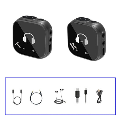 5.8G Wireless In Ear Monitor System Dual-Earphone Monitoring Transmitter Receiver, Spec: One To One by buy2fix