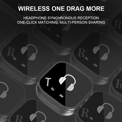 5.8G Wireless In Ear Monitor System Dual-Earphone Monitoring Transmitter Receiver, Spec: One To One by buy2fix