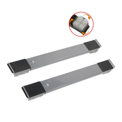1pair Household Washing Machine And Refrigerator Fixed Non-Slip Universal Wheel Bracket Base(Silver) - Washing Machine Parts by buy2fix | Online Shopping UK | buy2fix