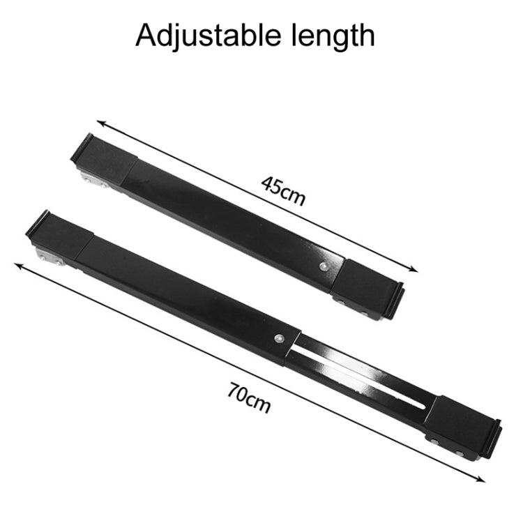 1pair Household Washing Machine And Refrigerator Fixed Non-Slip Universal Wheel Bracket Base(Black) - Washing Machine Parts by buy2fix | Online Shopping UK | buy2fix