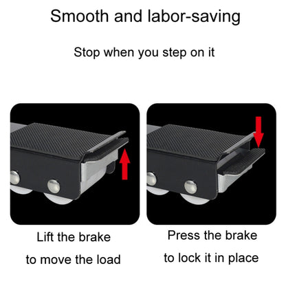 1pair Household Washing Machine And Refrigerator Fixed Non-Slip Universal Wheel Bracket Base(Black) - Washing Machine Parts by buy2fix | Online Shopping UK | buy2fix