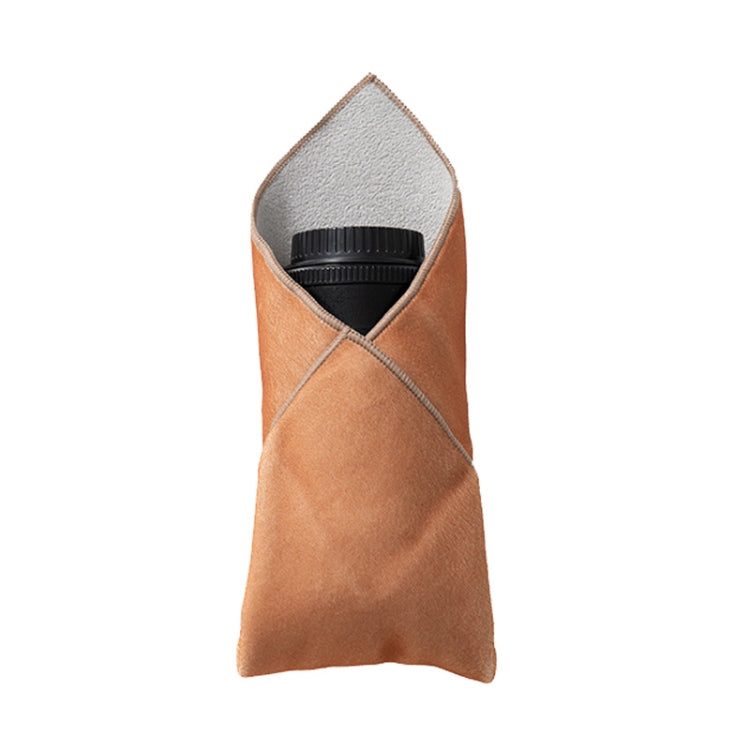 DSLR Camera Folding Cloth Photography Camera Folding Cloth Magic Protective Cloth, Color: 35x35cm Khaki - Lens Bag by buy2fix | Online Shopping UK | buy2fix