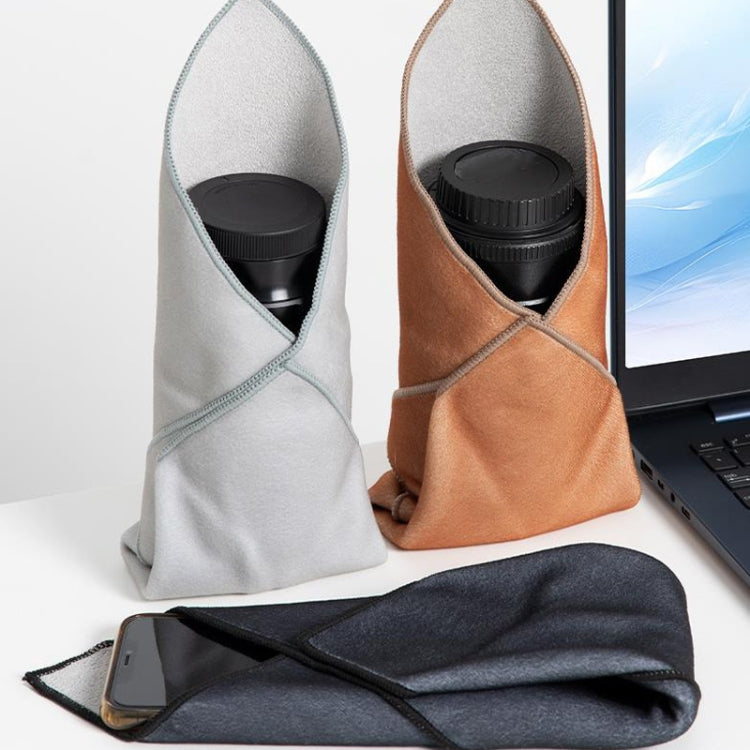 DSLR Camera Folding Cloth Photography Camera Folding Cloth Magic Protective Cloth, Color: 35x35cm Khaki - Lens Bag by buy2fix | Online Shopping UK | buy2fix