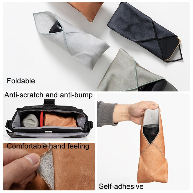 DSLR Camera Folding Cloth Photography Camera Folding Cloth Magic Protective Cloth, Color: 45x45cm Khaki - Lens Bag by buy2fix | Online Shopping UK | buy2fix