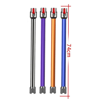 For Dyson V10 Digital Slim / V12 Vacuum Cleaner 74cm Extension Pole Metal Straight Pipe Accessories(Black) - For Dyson Accessories by buy2fix | Online Shopping UK | buy2fix
