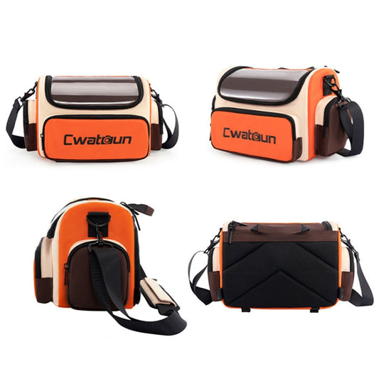 Cwatcun D121 Shoulder Crossbody Camera Bag Colorful Large Capacity Waterproof Digital Photography Bag, Color: Large Orange Red - Strap Satchel by Cwatcun | Online Shopping UK | buy2fix