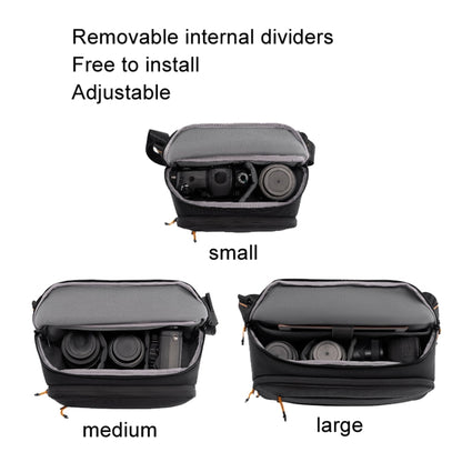 Cwatcun D133 Camera Chest Bag Multi-functional Handheld Slanting Cross Shoulder Camera Casual Bag, Color: Small Black - Strap Satchel by Cwatcun | Online Shopping UK | buy2fix