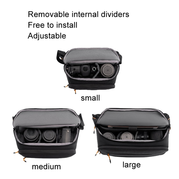 Cwatcun D133 Camera Chest Bag Multi-functional Handheld Slanting Cross Shoulder Camera Casual Bag, Color: Large Black - Strap Satchel by Cwatcun | Online Shopping UK | buy2fix