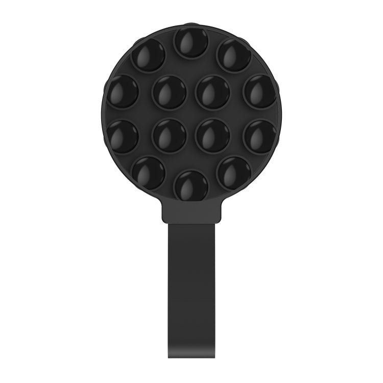 Suction Cup Magnetic Silicone Phone Holder Phone Case Grip Holder(Black) - Ring Holder by buy2fix | Online Shopping UK | buy2fix