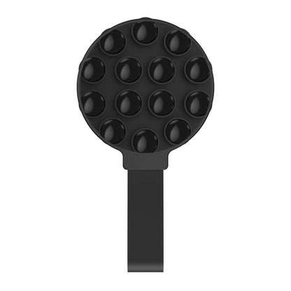 Suction Cup Magnetic Silicone Phone Holder Phone Case Grip Holder(Black) - Ring Holder by buy2fix | Online Shopping UK | buy2fix