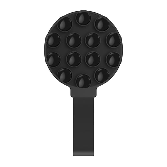 Suction Cup Magnetic Silicone Phone Holder Phone Case Grip Holder(Black) - Ring Holder by buy2fix | Online Shopping UK | buy2fix