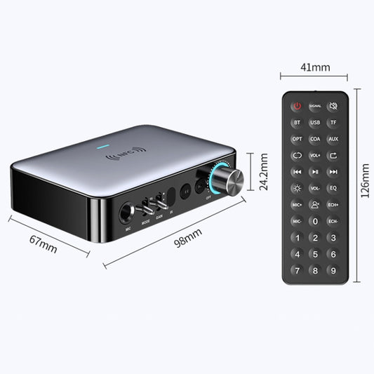 M16 Pro NFC Fiber Optic Bluetooth Receiver And Transmitter 5.1 Audio Adapter - Audio Receiver Transmitter by buy2fix | Online Shopping UK | buy2fix