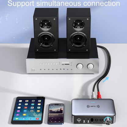 M16 Pro NFC Fiber Optic Bluetooth Receiver And Transmitter 5.1 Audio Adapter - Audio Receiver Transmitter by buy2fix | Online Shopping UK | buy2fix