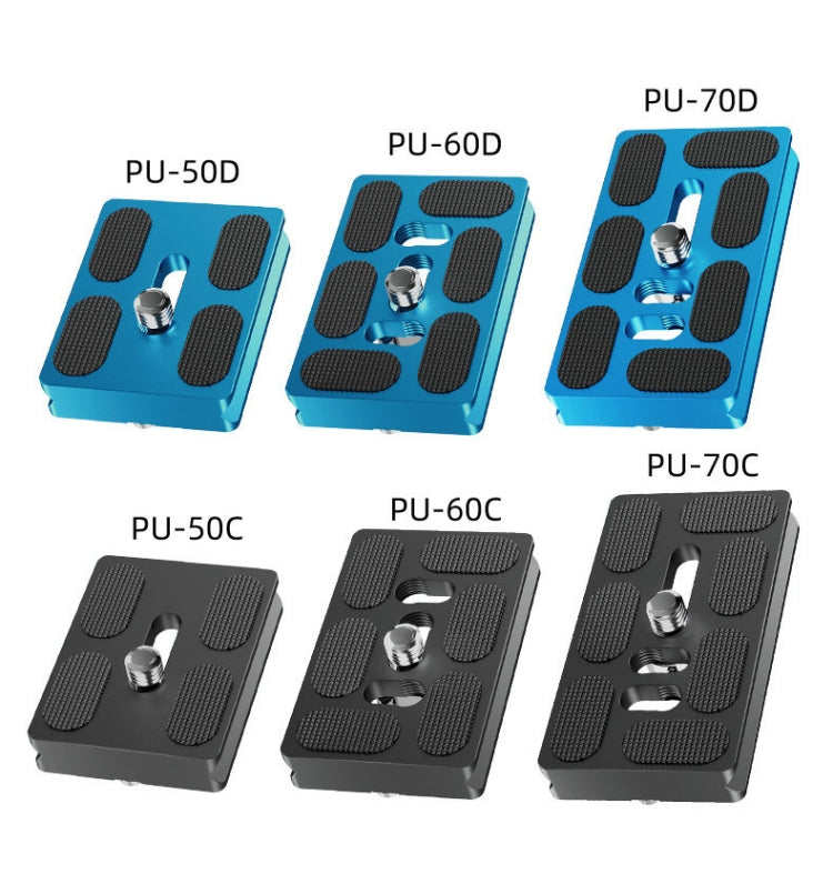 BEXIN PU-50C For Arca Type SLR Camera PU Quick Release Plate Aluminum Alloy CNC Ball Head Quick Release Plate - Quick Release Plate by BEXIN | Online Shopping UK | buy2fix