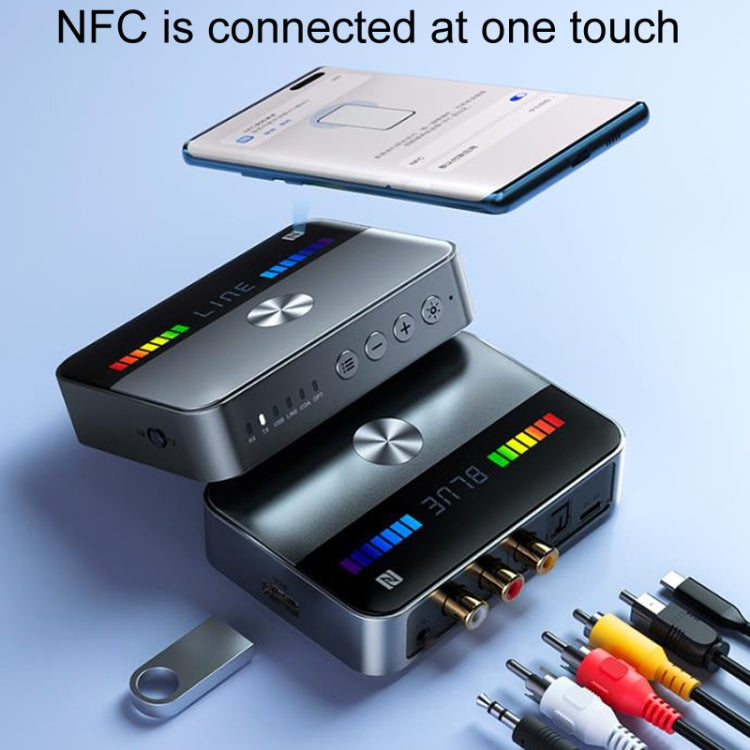 OMS-M13 NFC Bluetooth Audio Adapter Bluetooth 5.3 Receiver And Transmitter - Audio Receiver Transmitter by buy2fix | Online Shopping UK | buy2fix