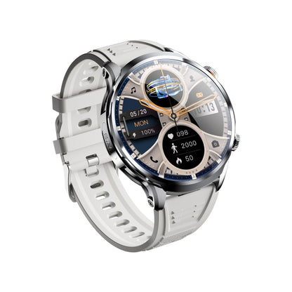 H18 Ultra-Thin Round Ball Screen 1.95 Inch Plug-In Phone Smart Watch 32G(Silver) by buy2fix