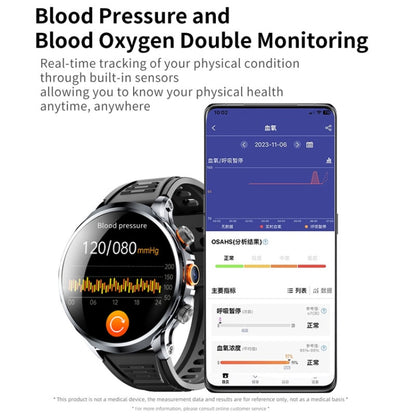 H18 Ultra-Thin Round Ball Screen 1.95 Inch Plug-In Phone Smart Watch 32G(Black) by buy2fix