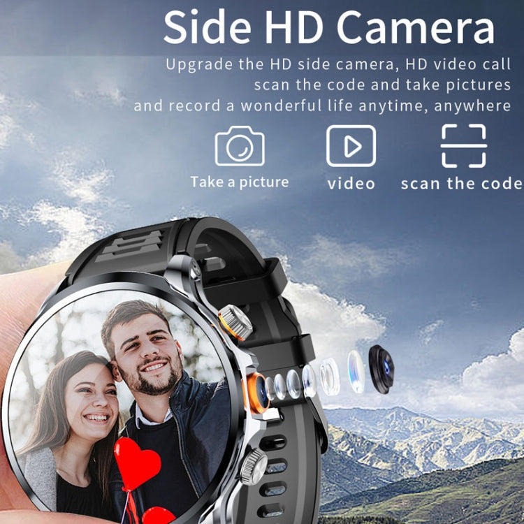 H18 Ultra-Thin Round Ball Screen 1.95 Inch Plug-In Phone Smart Watch 32G(Black) by buy2fix