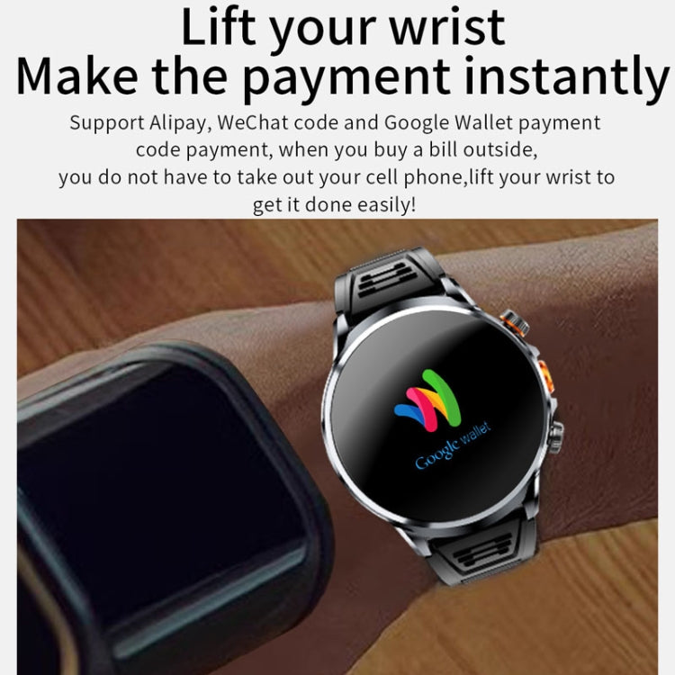 H18 Ultra-Thin Round Ball Screen 1.95 Inch Plug-In Phone Smart Watch 32G(Black) by buy2fix