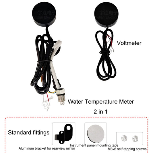 Morfayer Motorcycle Dual Display Intelligent Alarm Power Meter, Model: Voltmeter(Random Color Delivery) - Electrical Instruments by buy2fix | Online Shopping UK | buy2fix