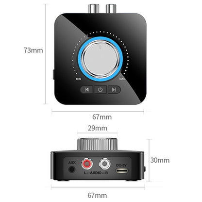 OMS-M5 Digital Bluetooth 5.0 Audio Receiver And Transmitter 2-In-1 AUX Adapter Converter - Audio Receiver Transmitter by buy2fix | Online Shopping UK | buy2fix
