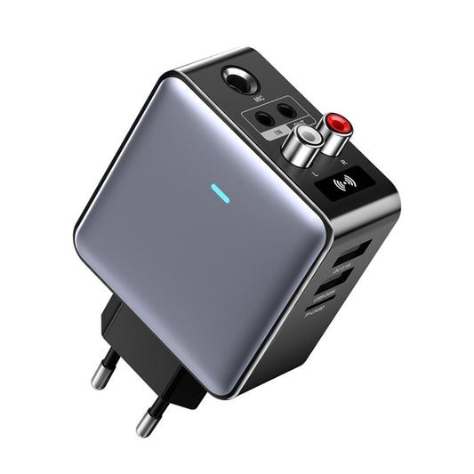 OMS-H6 Bluetooth 5.3 Adapter Wireless Audio Receiver And Transmitter EU Plug - Audio Receiver Transmitter by buy2fix | Online Shopping UK | buy2fix