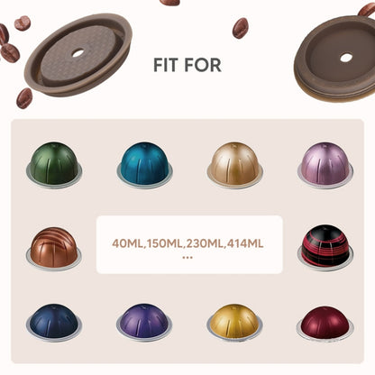 Compatible With Vertuoline Reusable Coffee Capsule Shell Silicone Cap(Coffee) - Coffee Machine Parts by buy2fix | Online Shopping UK | buy2fix
