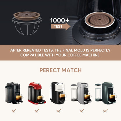 Compatible With Vertuoline Reusable Coffee Capsule Shell Silicone Cap(Coffee) - Coffee Machine Parts by buy2fix | Online Shopping UK | buy2fix