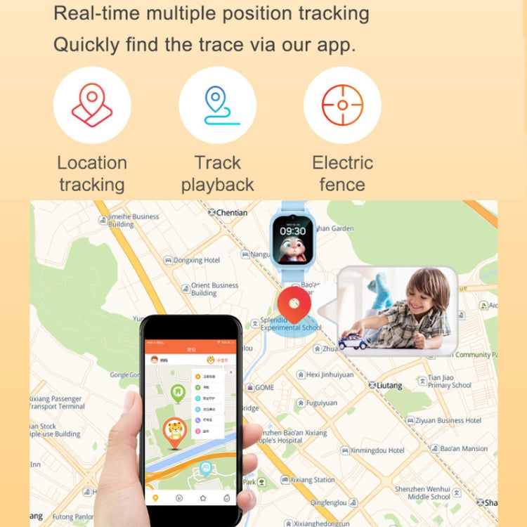 K26H 4G Kids Phone Watch With 1.83-inch Touch Screen Front Camera SOS GPS Location(Pink) by buy2fix