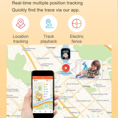 K26H 4G Kids Phone Watch With 1.83-inch Touch Screen Front Camera SOS GPS Location(Black) by buy2fix