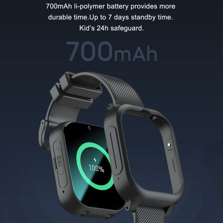 K26H 4G Kids Phone Watch With 1.83-inch Touch Screen Front Camera SOS GPS Location(Pink) by buy2fix