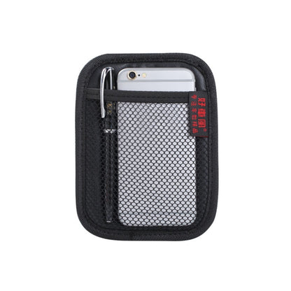 Microfiber Leather Car Mobile Phone Sticky Storage Net Bag, Color: H005 Black Small by buy2fix