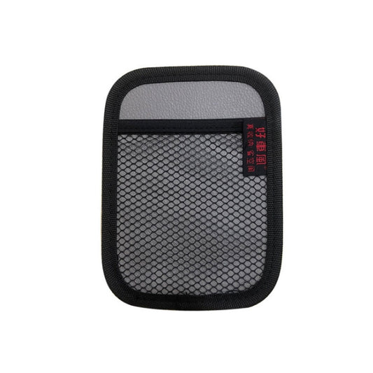 Microfiber Leather Car Mobile Phone Sticky Storage Net Bag, Color: H007 Gray Small by buy2fix