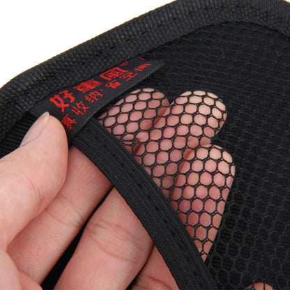 Microfiber Leather Car Mobile Phone Sticky Storage Net Bag, Color: H010 Gray Large by buy2fix