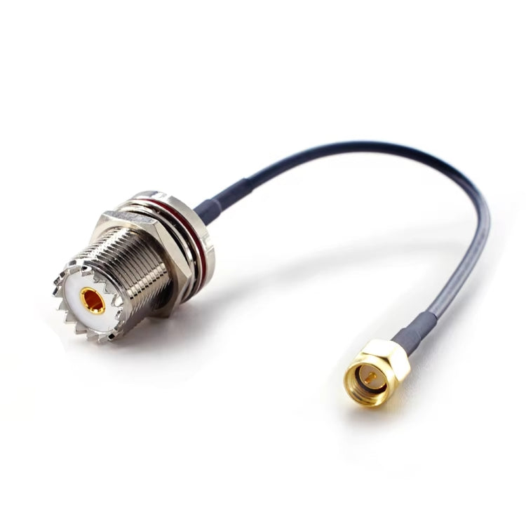 10cm SMA Male To SO239 UHF Female Coaxial RF Cable RG174 Coaxial Connector by buy2fix