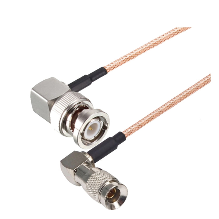 20cm CC4 Male To BNC Male Elbow Connector Cable RG179 Coaxial RF Cable by buy2fix