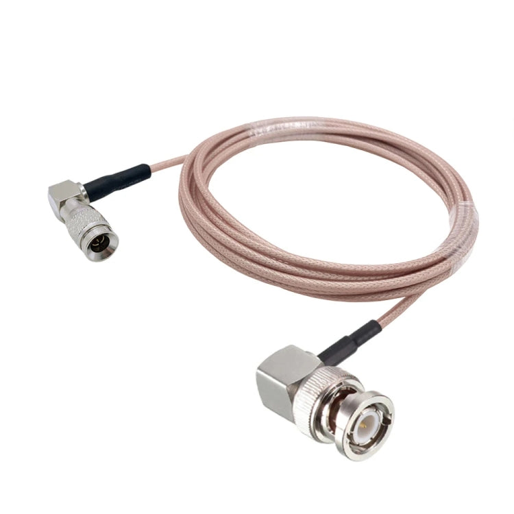 20cm CC4 Male To BNC Male Elbow Connector Cable RG179 Coaxial RF Cable by buy2fix