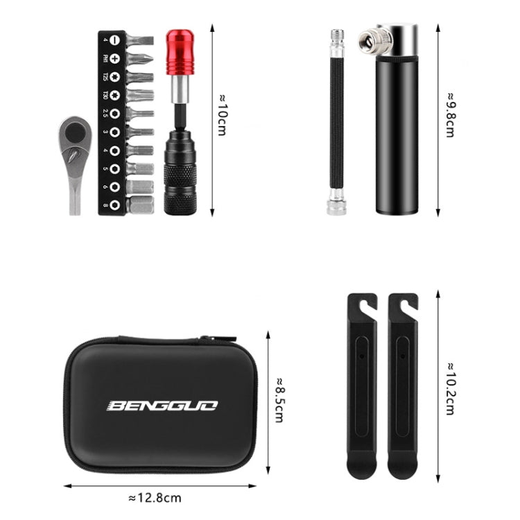 BENGGUO Bicycle Repair Tool Mountain Bike Ratchet Wrench Repair Combination Set, Spec: Set 1 - Maintenance tools by BENGGUO | Online Shopping UK | buy2fix