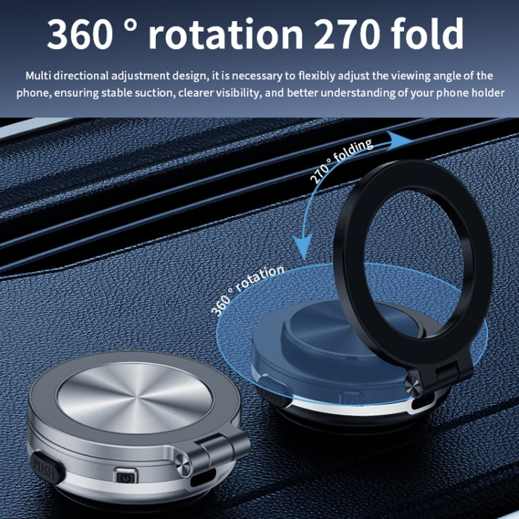 AIMITE C1 Vacuum Adsorption Foldable Magnetic Support Bracket Car Cell Phone Holder(Black) by AIMITE