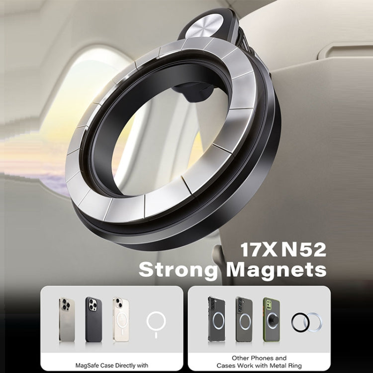 Desktop Live Broadcast Portable Strong Magnetic Foldable Travel Mobile Phone Holder(M10M-AR01) by buy2fix