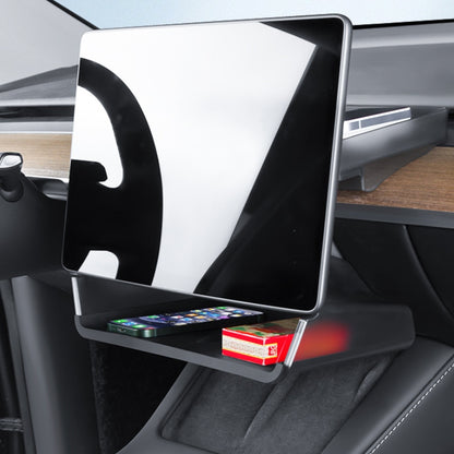 For Tesla Model Y/3 Screen Storage Box, Color: Translucent White + Black by buy2fix
