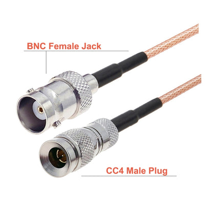 50cm CC4 Male To BNC Female Cable RG179 RF Adapter Wire by buy2fix